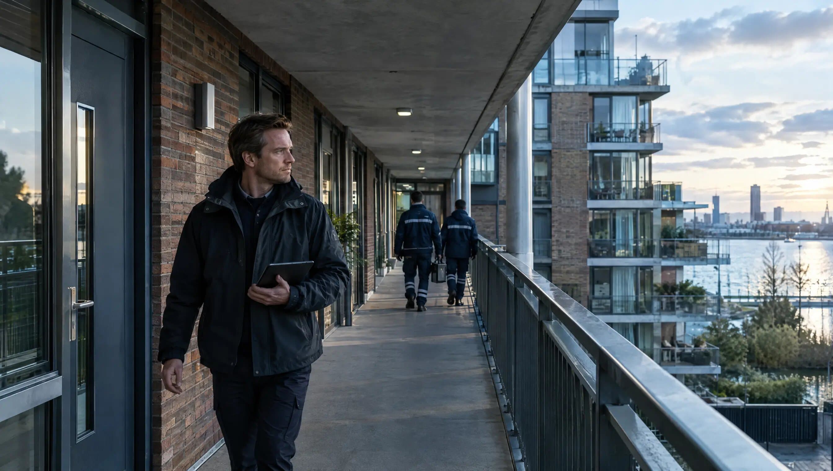 Gebouwbeheerder bij appartementencomplex